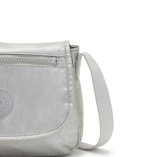 Kipling Sabian Metallic Crossbody Mini Veske Sølv | NO 1865TC